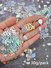 Giấy vụn trang trí hình tròn chấm bi 15g/30g/50g, thích hợp cho bàn tiệc màu bạc sáng bóng, giấy vụn chúc mừng sinh nhật, phù hợp cho tiệc sinh nhật/kỷ niệm theo chủ đề vũ trường. - Nhiều màu - Xem 11