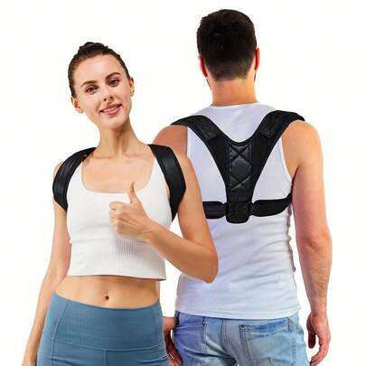 Unisex Adjustable Back Corrector, Shoulder Corrector, Full Back Support, Relieve Upper And Lower Back Pain - Scoliosis, Improve Back Posture And Provide Lumbar Support.Unisex Back Brace Posture Corrector, Shoulder Corrector, Adjustable Full Back Support, Relieves Upper And Lower Back Pain - Scoliosis, Improves Back Posture And Provides Lumbar Support
