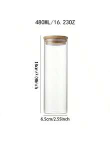 Round Glass Food Storage Jars With Airtight Bamboo Lids - Ideal For Spices, Coffee Beans, Cookies & Pantry Organization - Multicolor - View 13