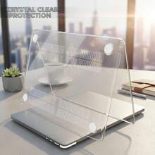 1个透明防刮水晶般清晰的硬壳保护套，超薄轻巧，适用于MacBook Air/Pro 13.3英寸、13.6英寸、14.2英寸、15.3英寸、16.2英寸 - 無色 - 查看 1