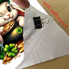 1/3 piezas Pegatina de inodoro del Día de San Patricio Duende gracioso enano que sostiene un papel Calcomanía impermeable de PVC Decoración de baño para la fiesta del festival irlandés Decoración de la tapa del inodoro Arte de pared con trébol verde Suministros - Multicolor - Ver 8