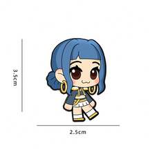 1枚动漫风格可爱卡通胸针，装饰配件礼品 - 彩色 - 查看 6