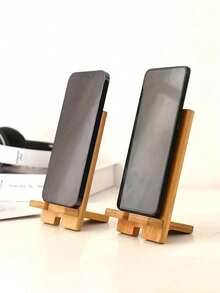 Adjustable Basic Phone Stand A-Z Portable Alphabet Letter Shaped Phone Stand, DIY Carving Crafts Detachable Assembly Phone Holder, Creative One-Piece Foldable Phone Stand With Floral & Letter Line Carving Design, Slouchy Desktop Telescopic Phone Holder, Travel Essential, Desktop Accessory, Home Goods, Storage Supplies, Travel Accessories, Valentine's Day Gift - Multicolor - View 4