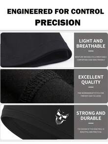 1顶骷髅波浪针织帽 - 宽松无檐帽，男士针织帽，适合夏季运动，如跑步、骑行、钓鱼、徒步旅行、棒球等。男士跑步针织帽，针织帽，冬季跑步帽，男士头带，针织帽，男士，帽子，女士，帽子，帽子，针织帽，跑步，礼物，保暖，骷髅帽，睡眠，睡帽，秋季服装 - A - 查看 5