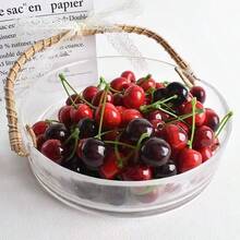 20 قطعة من الكرز الاصطناعي الواقعي - فاكهة رغوية واقعية، أحمر لامع، أسود، بيج، ساق خضراء وبذرة سوداء - ديكور المنزل والزفاف والحفلات، أعمال يدوية، عيد الحب، عيد الميلاد، ديكور طاولة (قابل لإعادة الاستخدام، ديكور عيد الميلاد) - 20 قطعة - مشاهدة 2