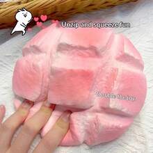 1个超柔软可捏贝果玩具，逼真食物减压挤压玩具，可爱压缩玩具，多色逼真贝果挤压玩具，面包挤压系列，节日礼物，生日礼物，礼品 - 彩色 - 查看 7