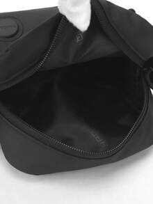 Mini PU Solid Color Crossbody Bag For Men, Suitable For Daily Commute, Travel, Shopping, Casual Wear - Black - View 5