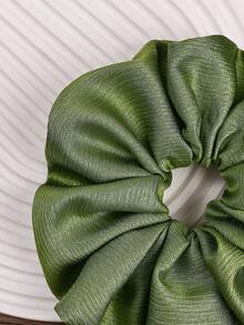 2个/套 优雅超大波点发圈，常规尺寸和特大尺寸，适合女性扎马尾辫、装饰头发、发绳、发圈 - 彩色 - 查看 3