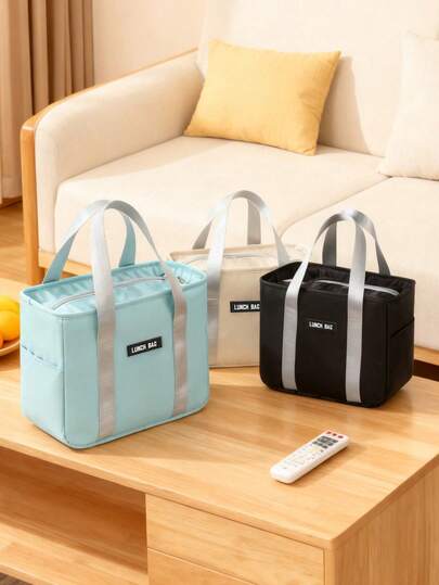 1 szt. Izolowana torba na lunch, duża pojemność termiczna na lunch, wodoodporna i olejoodporna dla uczniów, pracowników biurowych, na piknik, torba na lunch, torba na lunch, torba termiczna na lunch