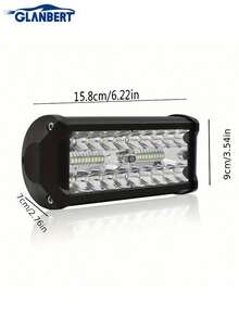 GLANBERT 6-Inch 40 LED Car Light Bar High Brightness Combination White Exterior Light, Automotive LED Combination Light Set, Dual-Head Suitable For Truck, SUV, Motorcycle, ATV - 12-60V - View 3