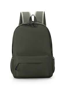 Mochila de PU de unicolor para mujer, multifuncional y elegante para uso diario, bolsa de viaje ligera con múltiples bolsillos y gran capacidad, diseño simple y práctico, adecuada para estudiantes, enfermeras, maestros, profesionales, viajes, traslados, compras, oficina, citas, senderismo, entrenamiento, trabajo y otras ocasiones. También es un regalo ideal para cumpleaños y festividades. - Multicolor - Ver 14