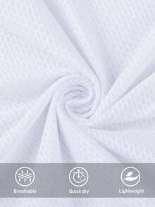 Qualicos Men's High Wicking Sleeveless Base Layer Cycling Running Underwear Quick Dry Vests Lightweight Sports Tank Tops - White - View 5