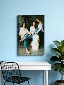 1 Tranh in ảnh trên vải bố theo yêu cầu - Tranh nghệ thuật gia đình cá nhân hóa với khung vải bố chống thấm nước, màu sắc bền lâu, phù hợp cho phòng khách, phòng ngủ, đám cưới hoặc trang trí nhà cửa, ý tưởng quà tặng độc đáo, trưng bày ảnh gia đình | Tranh nghệ thuật ngày lễ | Vải bố chống thấm nước, Tranh nghệ thuật trên vải bố - Nhiều màu - Xem 4