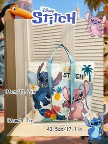 Disney Licensed Official 1 Pc Officially Licensed Stitch Pattern Wacky Shopping Bag Candy Pouch / Coin Purse / Book Bag Mischievous Stitch Large Capacity Tote Bag High-Capacity Foldable Tote Bag Drawstring Shoulder Bag Lightweight Handbag Official Licensed - Multiple Models To Choose FromVerifiable For Lady/Teen Perfect For Valentine's Day/Daily/Shopping/ - DHF52008-sT - View 4