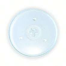 Plato Giratorio Universal para Microondas Ø 270 mm | Plato de Cristal Compatible con Microondas Domésticos | Sistema de Arrastre Central de 3 Puntos con Aro de Apoyo | Repuesto de Sustitución para Microondas | Marca Recamania | Entrega 24/48h - transparente - Ver 1