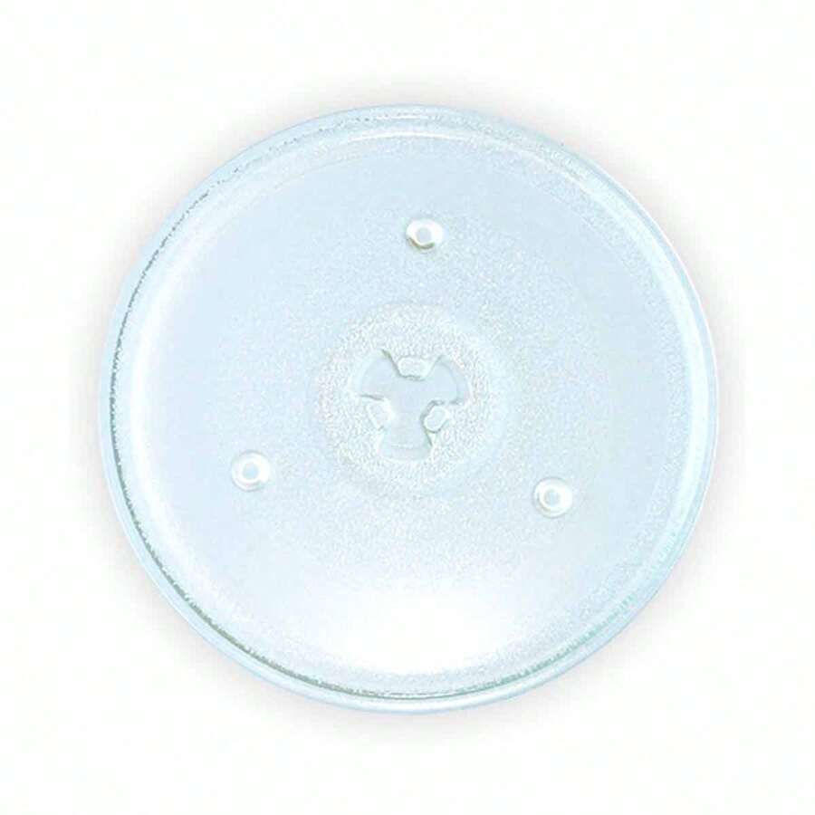 Plato Giratorio Universal para Microondas Ø 270 mm | Plato de Cristal Compatible con Microondas Domésticos | Sistema de Arrastre Central de 3 Puntos con Aro de Apoyo | Repuesto de Sustitución para Microondas | Marca Recamania | Entrega 24/48h - transparente - Ver 1
