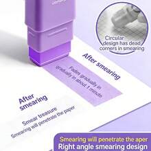 1pc Color Changing Solid Glue Stick, Rectangular Shaped High Viscosity Craft Glue Stick For DIY Scrapbooking - Multicolor - View 2