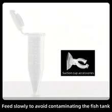 2pcs Automatic Fish Feeder, Battery-Free, Shrimp Feeding Device, Durable Cone-Shaped Feeding Cup, Suitable For Fish Tank, Aquarium - A - View 6