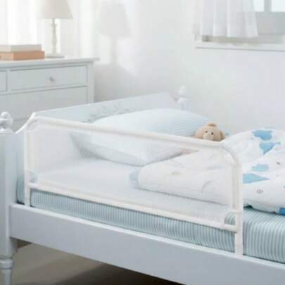 Grade De Cama Com Tela de Proteção Para Crianças e Idosos Cama Normal Ou Box