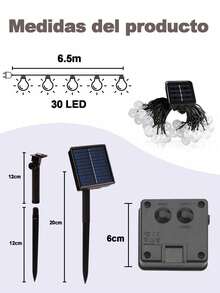 Outdoor String Lights - 6.5m-30Luces - View 9