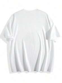 100% Cotton Women's T-Shirt With White And Blue Shell Print, Round Neck, Everyday Top For Beach Outfits, Parties, Leisure Wear, Spring/Summer T-Shirt, Summer Outfit, Short-Sleeved Shirt, Relaxed Fit - White - View 2