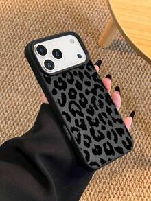 Cheetah,Leopard Print 1pc Luxury Black Leopard Print TPU Material Phone Case Compatible With IPhone 17/17 Pro Max/17 Pro/Air/13/16 Pro Max/16/15/14/12 Pro Max/13 Pro Max/11 Pro/14 Pro/15 Pro/12, Fashionable Protective Soft Case, High-End Luxury, Unisex Phone Case Suitable For Friends And Couples As Gifts - Multicolor - View 4