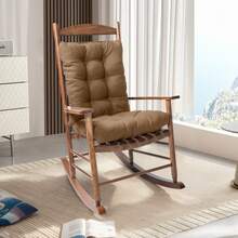 Outdoor Indoor Waterproof Seat Chair Outdoor & Indoor Waterproof Seat Chair Cushions With Ties Chair Back Cushion Recliner Seat Mat Outdoor Dining Chair Cushion For Patio Cushion Furniture - 卡其色 - 查看 7