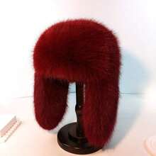 1pc Thick Faux Fur Trapper Hat, Hat And Scarf Set Suitable Autumn/Winter Outdoor Activities, Warm & Versatile Hiking, Skiing, Cycling And Daily Wear, Retro Acrylic Bucket Hat, Thermal Lined Hat, Halloween - A - 查看 2