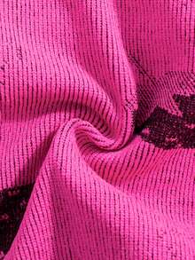 1 Set Seamless Comfortable Breathable Strawberry Pattern Bralette & Panty Set, Sexy Backless Nightclub Style, Party Outfit - Pink - View 3