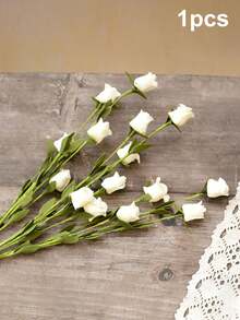 1/2支人造多头玫瑰，18.7英寸泡沫玫瑰花束，适用于室内/室外装饰、餐桌摆饰、婚礼装饰、插花、房间/家居装饰、花园装饰、情人节派对装饰 - 彩色 - 查看 20