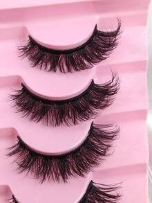 Hinarin 7 Pairs D Curl Perfect 3D Layered False Lashes Super Fluffy Faux Mink Eyelashes Dramatic Long And Full Fake Eyelashes Volume Lashes - Criss Cross lashes - View 6