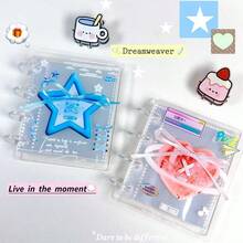 In 2026, A Unique Ballet-Style Hook And Loop Acrylic Card Holder Made Its Debut. Its Elegant Design And Captivating Appearance Quickly Garnered Widespread Attention. This Card Holder Features A Distinctive Mushroom-Style Snap Closure Design That Reliably Protects Your Precious Items. It Can Accommodate 3-Inch Photos And Idol Cards, Making It An Ideal Choice For Fans And Photographers. - Multicolor - View 1