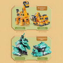 TendenciaCoches Juguete Dinosaurio Deformación Tanque Dinosaurio Ninos Regalos Juguete VerdeCalidad premium - Verde - Ver 8