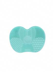 1 pieza Alfombrilla de silicona para limpiar brochas de maquillaje, soporte de secado con ventosa portátil para brochas, esponjas y borlas de maquillaje - Multicolor - Ver 10