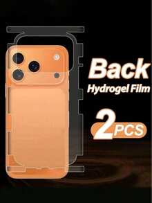 2 Sets Full Coverage Screen Protector Film, Hydrogel Film, Frame Sticker Compatible With IPhone 17/Air/17 Pro Max/16/16 Pro/15/14/Plus/13/12/Pro/Max - 2 Pieces - View 7