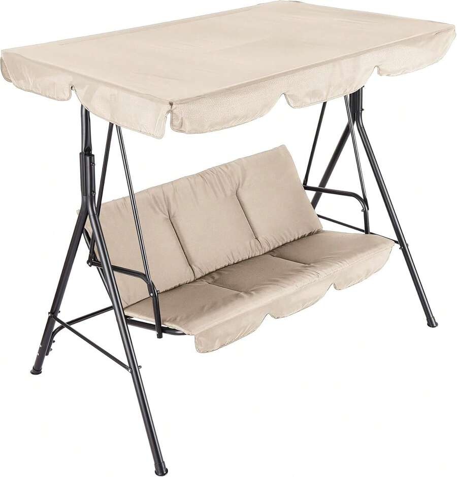 Patio Lounge Chair & Swing Chair - 卡其色 - 查看 1