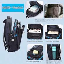 Camouflage Print Boys Backpack For School Camouflage School Bags Backpacks For Boys B-Backpack-Yellow - Style B - Grey - View 4