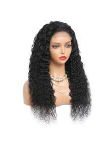 bling hair Deep Wave 13x6 Lace Front Wig, 100% Human Hair, Large Parting Area, HD Transparent Lace, Pre-Plucked Design - Natural Colors & Black Tones - View 6