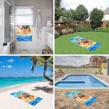 Paw Patrol 58" X 28" Super Soft  Blue Bath Towel/Pool Towel/Beach Towel - Multicolor - View 3