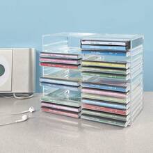 Clear Plastic CD Holder Holds 30 Standard CD Jewel Cases - B0000E1VRT - 查看 8