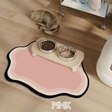 Non-Slip Cat Feeding Mat - Leak-Proof, Easy To Clean, Silica Mud Material, Perfect For Cats, Pet Food Storage|Stylish Cat Mat| Cat Mat - Multicolor - View 7