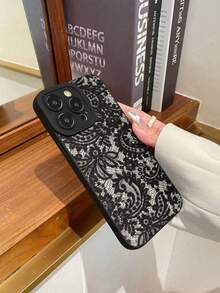 1pc Lace Texture Vertical Striped Ombre Cat Eye Matte Anti-Drop Phone Case Compatible With IPhone 17pro/17Air /17/17promax16/11/16pro/16plus/16promax/16e/15Promax/13/14/12/XS/XR/7G/8P, Galaxy S25/S25PLUS/S25 Ultra/A16/A36/A26/A56/A50/A12/A32, 11/12Pro/12/12X/13Pro/14Pro/15Pro/, Redmi 10/9/Note9/12c/Note11pro/Note8Pro - Multicolor - View 3