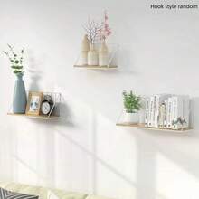 1pc Creative Wall Mounted Storage Rack With Handle - Iron Made - Durable - High Load Bearing Capacity - Home Wall Mounted Storage Rack - Portable - Bathroom - Toilet - Wall Mounted - Storage - Hanging Storage Rack - Cosmetics And Skincare Storage Rack - Dorm Bedside Rack Bathroom - Black - View 5