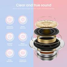 Lightweight Game Headset With RGB Lighting, Wired Over Ear Headphones With Mic For PC, PS, Switch, Stereo Surround Sound, Self-Adjusting - 粉色 - 查看 4