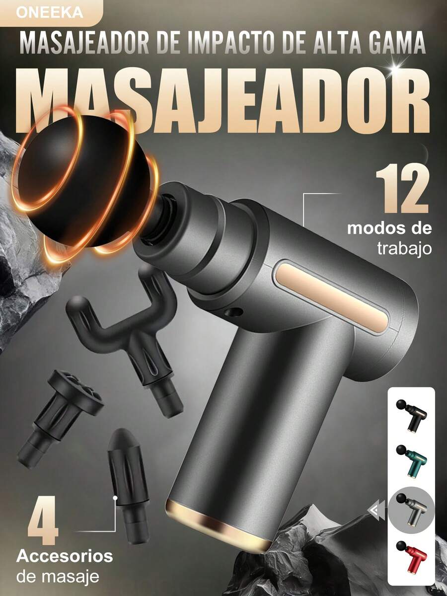 ONEEKA Pistola de fascia fría y caliente, mini pistola eléctrica de fitness para fascia cervical, masajeador de relajación, relajante muscular