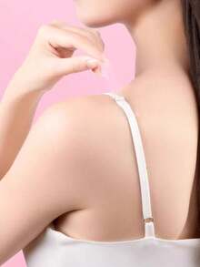 108pcs Anti-Slip Clothing Tape, Double-Sided Waterproof Adhesive Tape For Shirts And Lingerie - Women's Gentle Skin-Friendly Tape, All-Day Strong Fabric Bonding (36/72/108pcs Available) - White - View 2