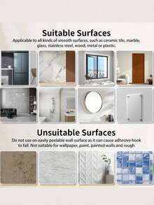 6/4/1 Pc No Drill Transparent Shower Curtain Rod, Extendable Rod, No Drill Adhesive Window Curtain Rod, Horizontal Rod Curtain Hanging, Modern ABS No Drill Bathroom Curtain Rod Holders - No Drill Extendable Rod - Adhesive, Seamless, Easy To Install, With Strong Adhesive Hooks, Home Bathroom Decor, Autumn Decor, Bathroom Accessories, Back To School - View 8