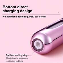 1 Pcs Travel Refillable Atomizer Sprayer For Perfume And Cologne Travel Bottle, Mini Perfume Refillable Bottle Perfect For Pockets - Hồng - Xem 7