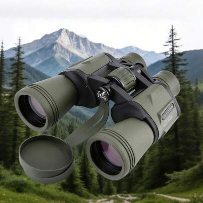 Binocolo professionale LANDVIEW con custodia, adatto per viaggi, caccia, pesca, con lente obiettivo di grandi dimensioni