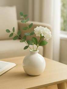 1 pieza Jarrón hecho a mano, jarrón decorativo ondulado bohemio, boca con forma de pétalo, decoración de escritorio minimalista para el hogar, regalo de estilo rústico, adecuado para sala de estar, dormitorio, centro de mesa de boda sencilla para pareja, decoración del hogar de estética neutra, se adapta al escritorio - multicolor - Ver 9